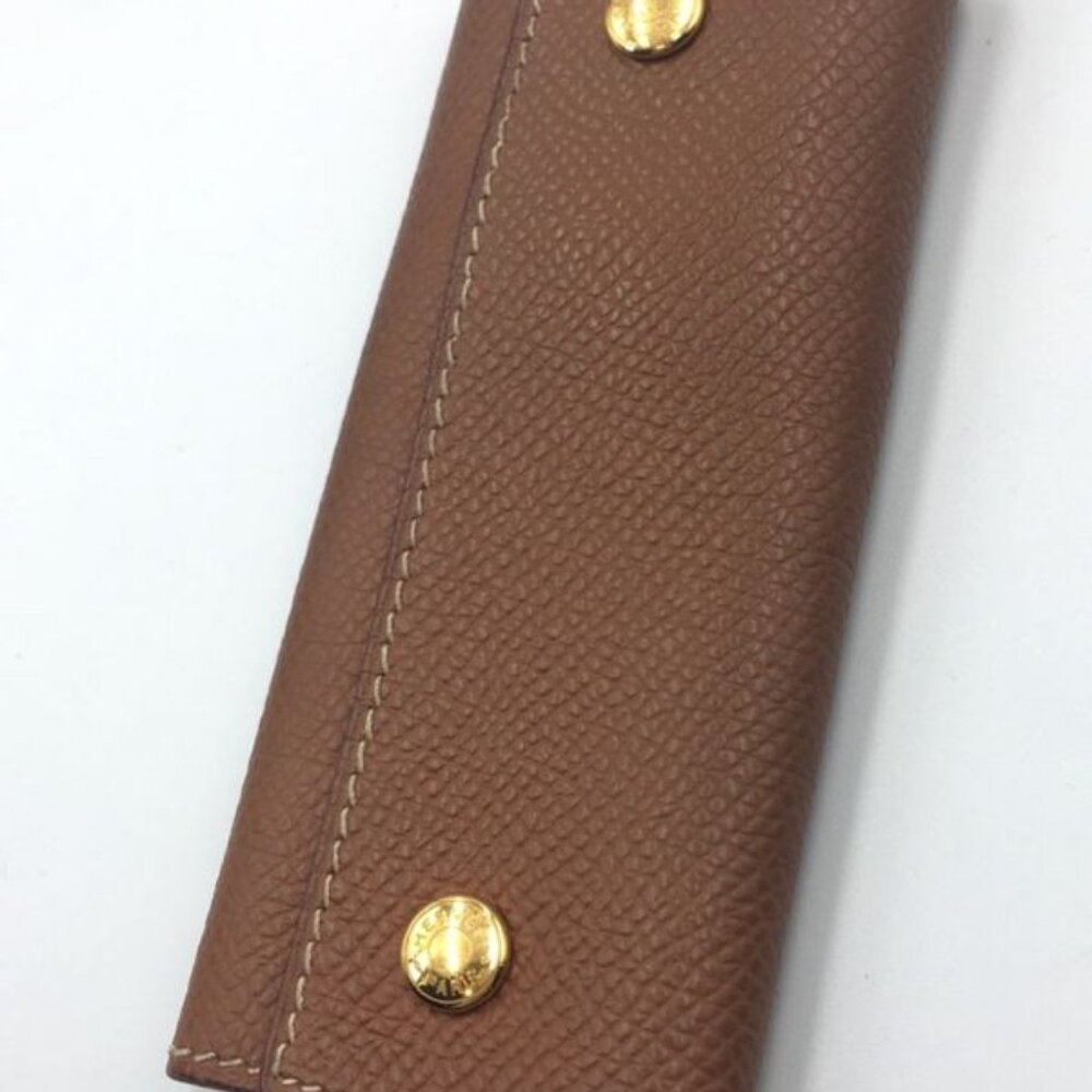 Hermes Key Case Gold Veau Epsom 4 Rows Key Holder - Picture 5 of 10